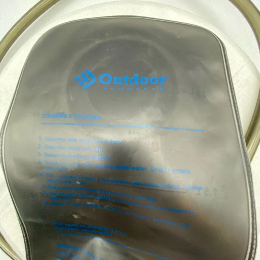 Outdoor Products 2L Hydration Bladder Reservoir Last Drop System Smoke Blue